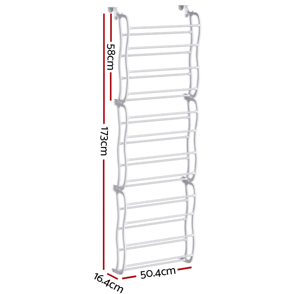 12-Tier Hanging Shoe Rack, 24 Pairs Storage, Artiss