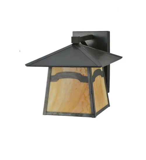 12"W Stillwater Mountain View Solid Mount Outdoor Wall Sconce