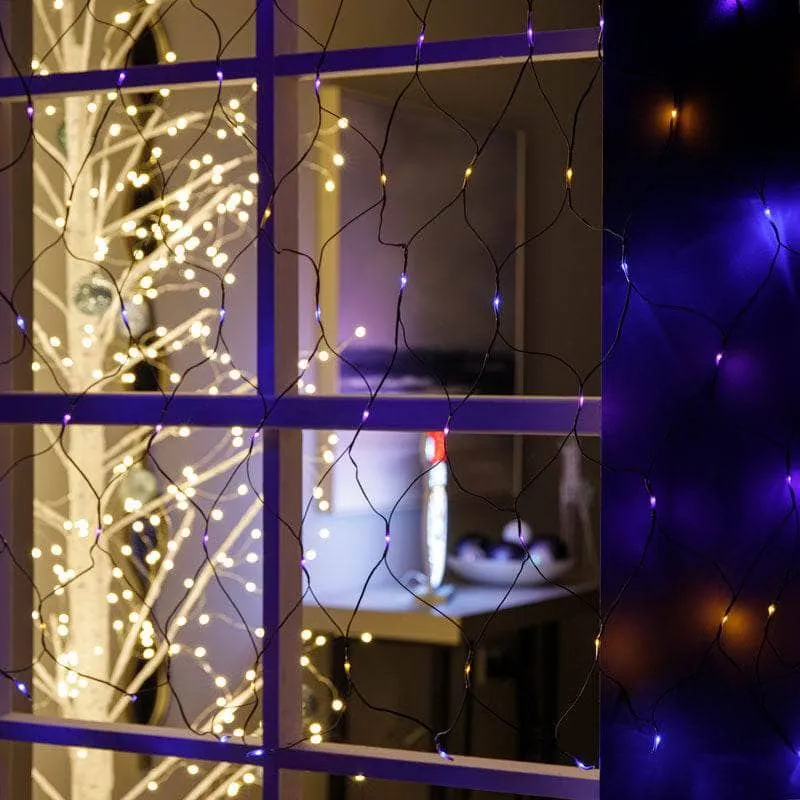 180 Rainbow LED Christmas Net Lights