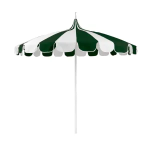 8.5' Pagoda Style Outdoor Umbrella in Forest Green