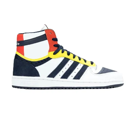 Adidas Men's Top Ten RB Hi Shoes - White / Navy / Red / Yellow