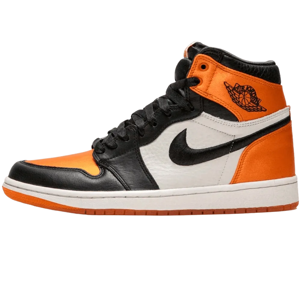 Air Jordan 1 WMNS Satin 'Shattered Backboard' Orange Black