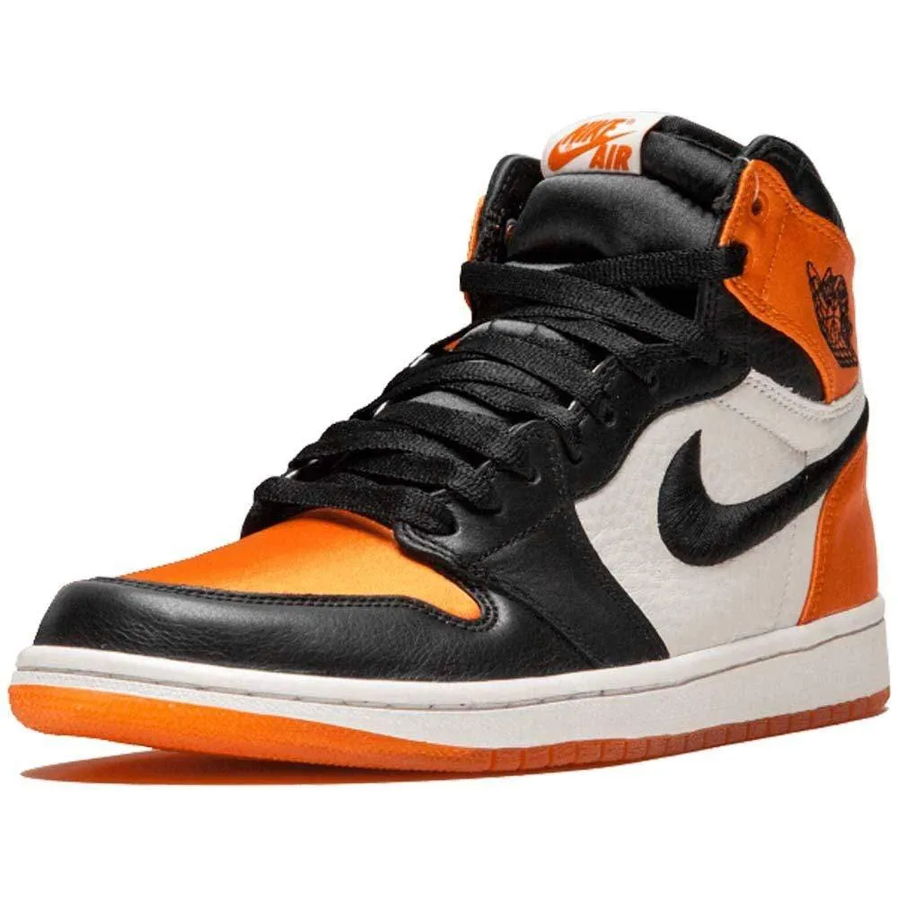 Air Jordan 1 WMNS Satin 'Shattered Backboard' Orange Black