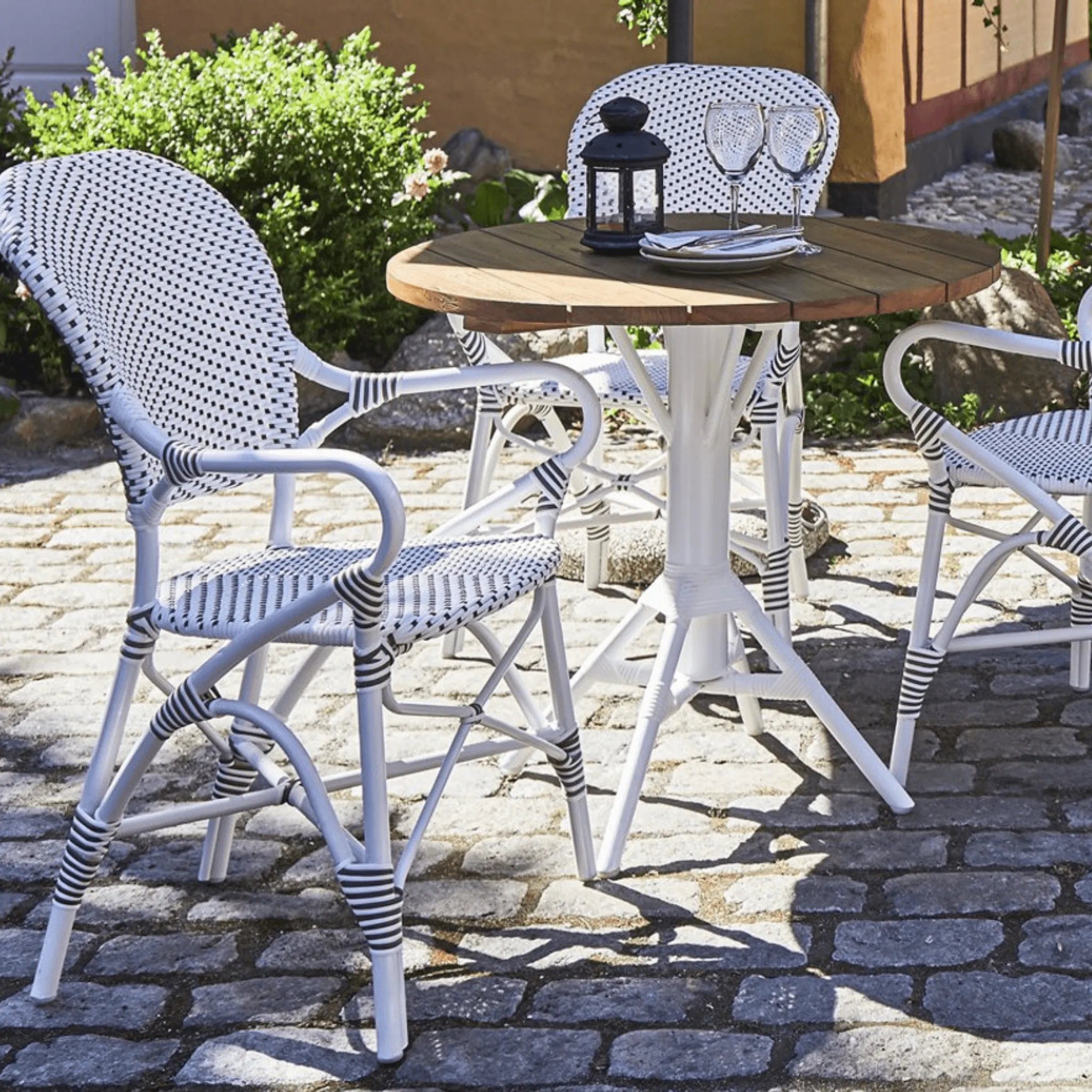 AluRattan™ Bistro Style Arm Chair - Available in Two Colors