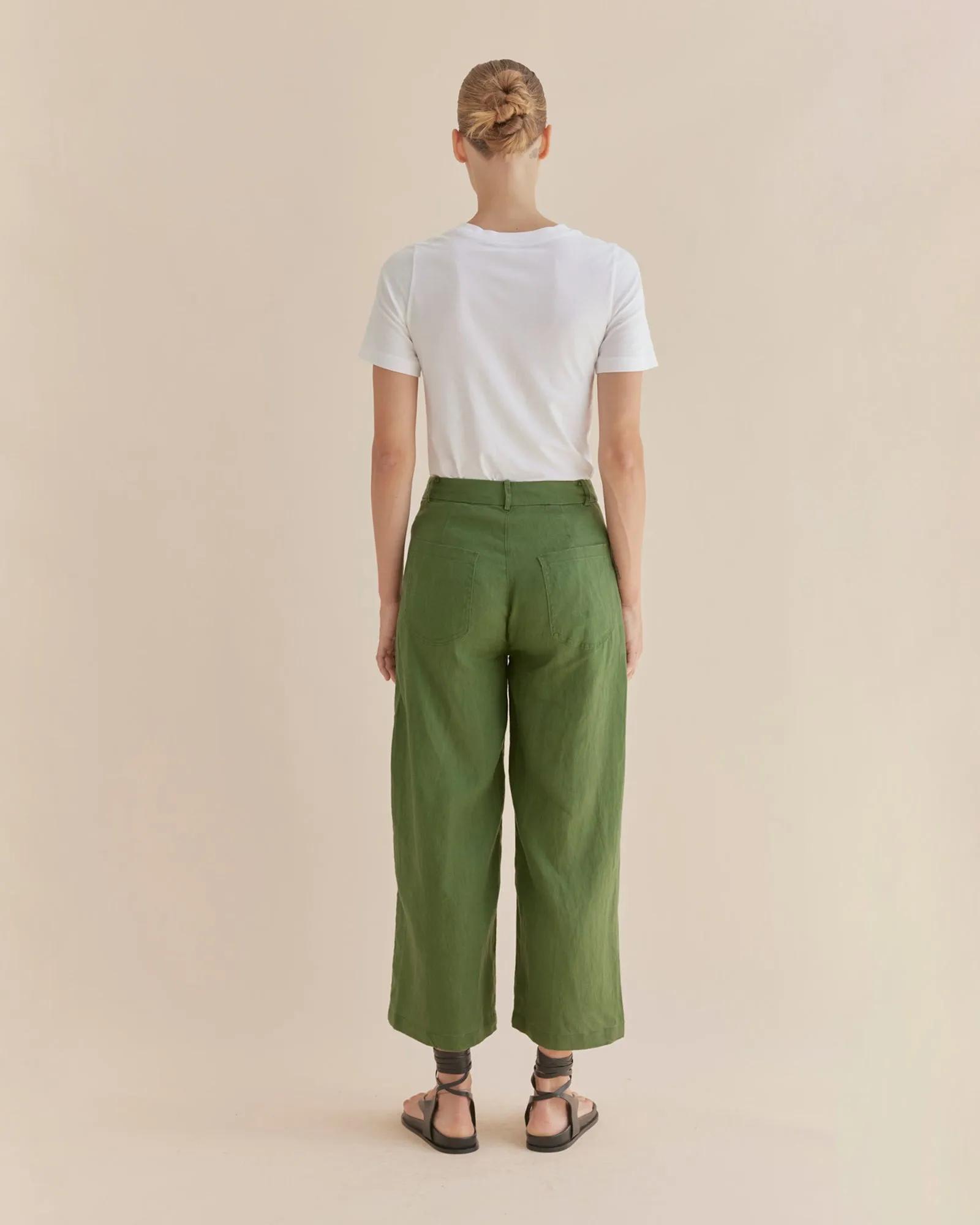 Barossa Linen Pant - Verdant