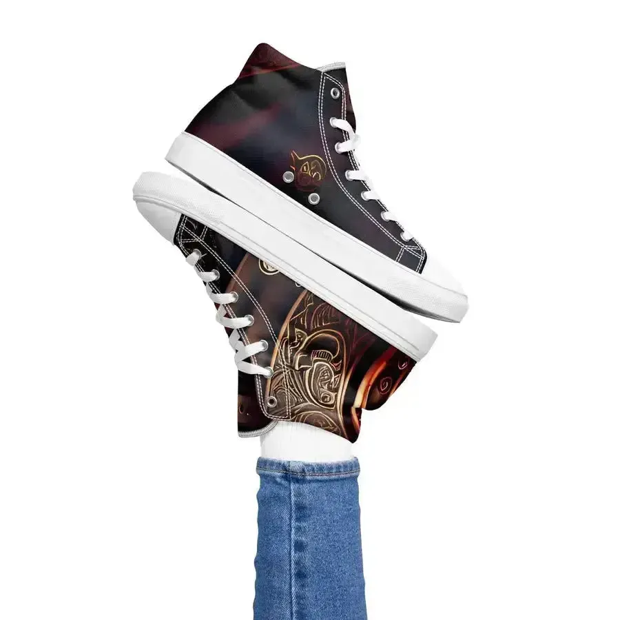 Black pirates women’s high top shoes