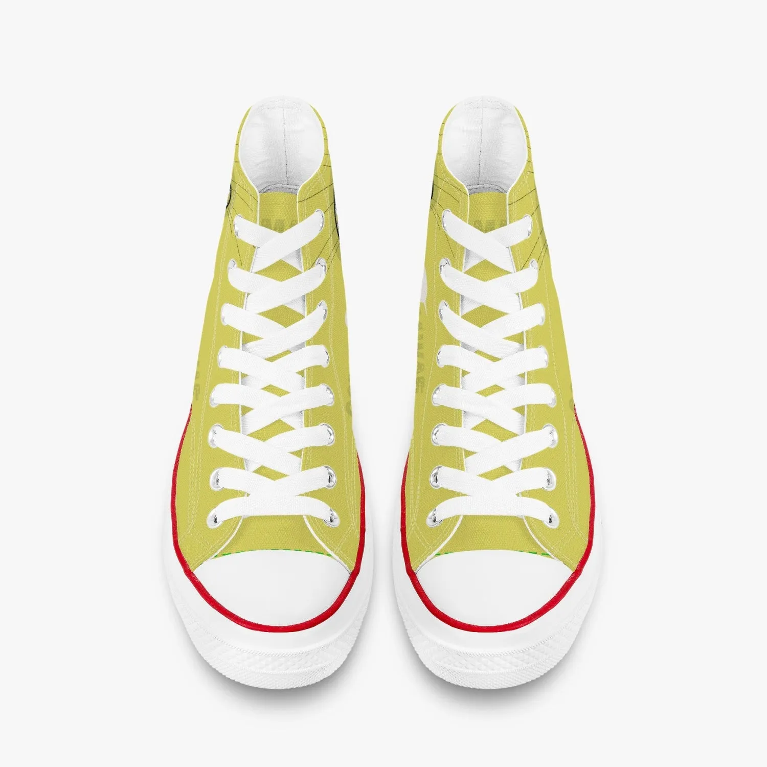 Bubble Girl High Canvas Shoes - Yellow