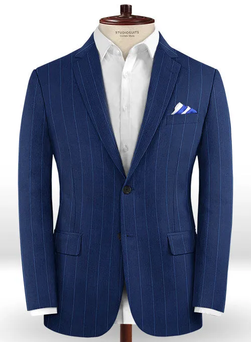 Caccioppoli Dapper Dandy Havssi Blue Wool Jacket