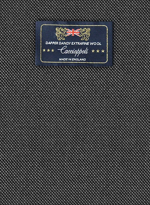 Caccioppoli Dapper Dandy Muiz Birdseye Gray Wool Suit