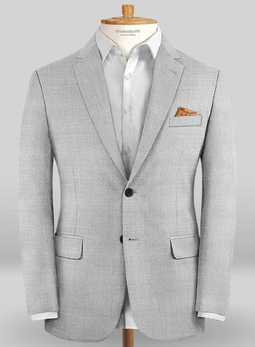 Caccioppoli Sun Dream Anzola Light Gray Wool Silk Suit