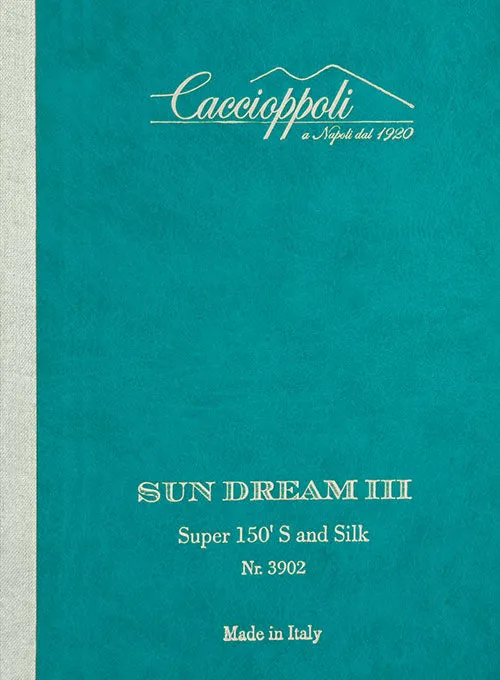 Caccioppoli Sun Dream Steel Blue Wool Silk Jacket