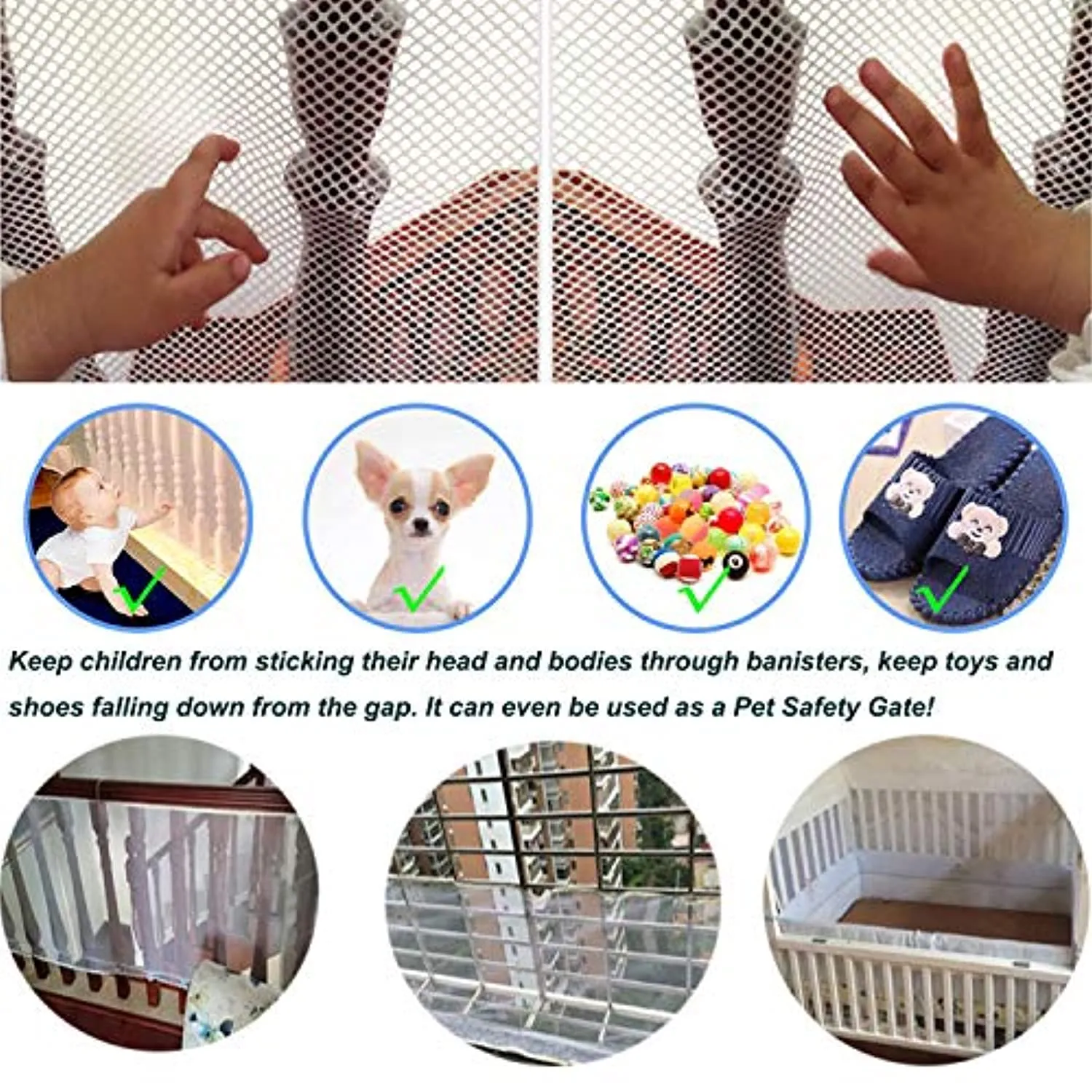 Children's toys pet balcony protection net, children's fall protection net