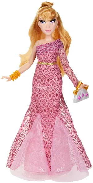 Disney Princess Style Series Aurora Fashion Doll, Contemporary Style Dress with Earrings, Purse, and Shoes, Toy for Girls 6 and Up