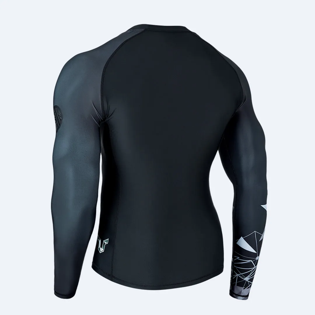 Graphic UPF50  Long Sleeve Rash Guards for Men - Lion Style