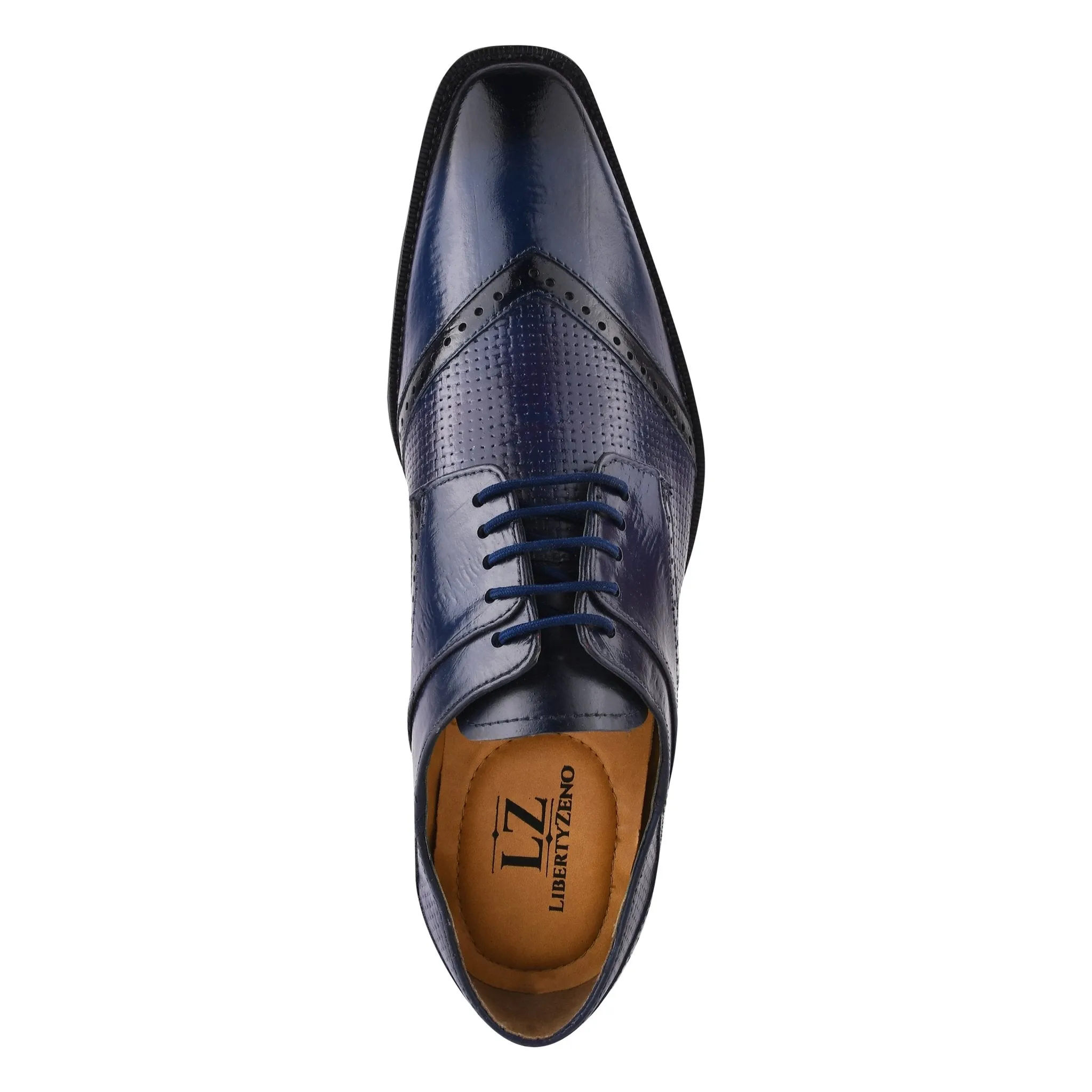 Kazma Leather Oxford Style Lace Up Dress Shoes