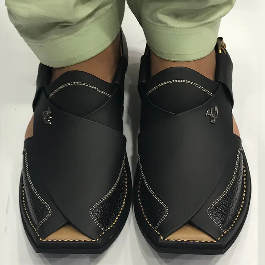 Men's Casual Handmade Leather Peshawari Chappal