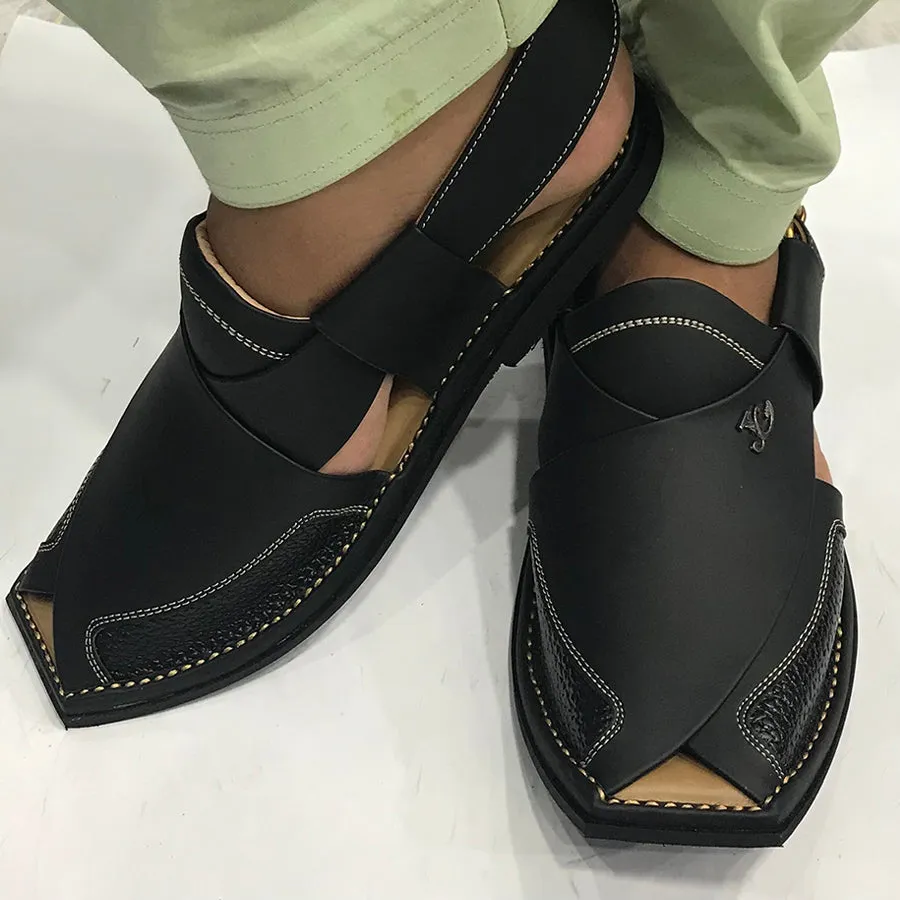 Men's Casual Handmade Leather Peshawari Chappal