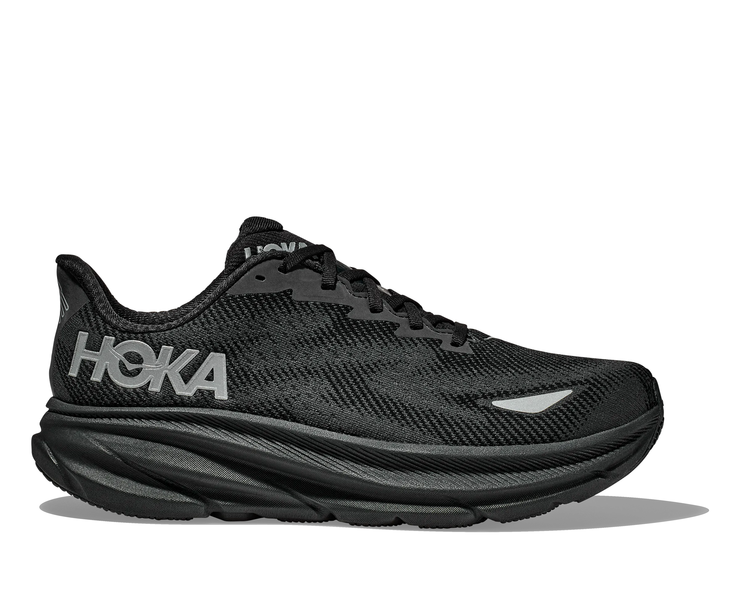 Men's Hoka Clifton 9 GTX Color: Black/ Black