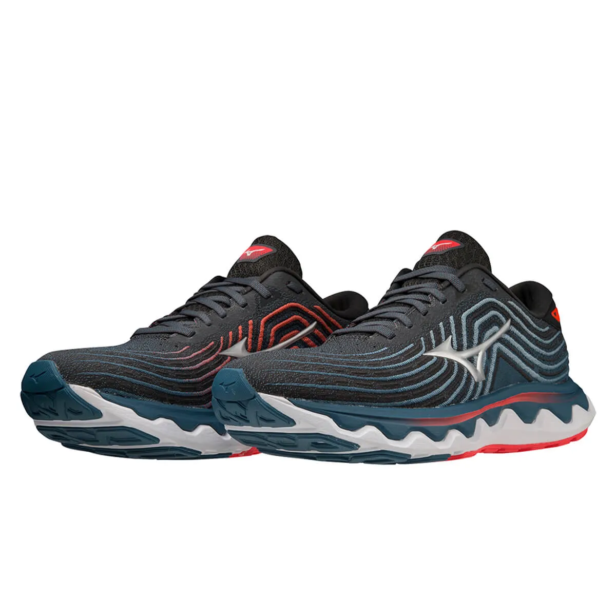 Mizuno Wave Horizon 6 Mens | Black Oyster/nimbus Cloud/soleil