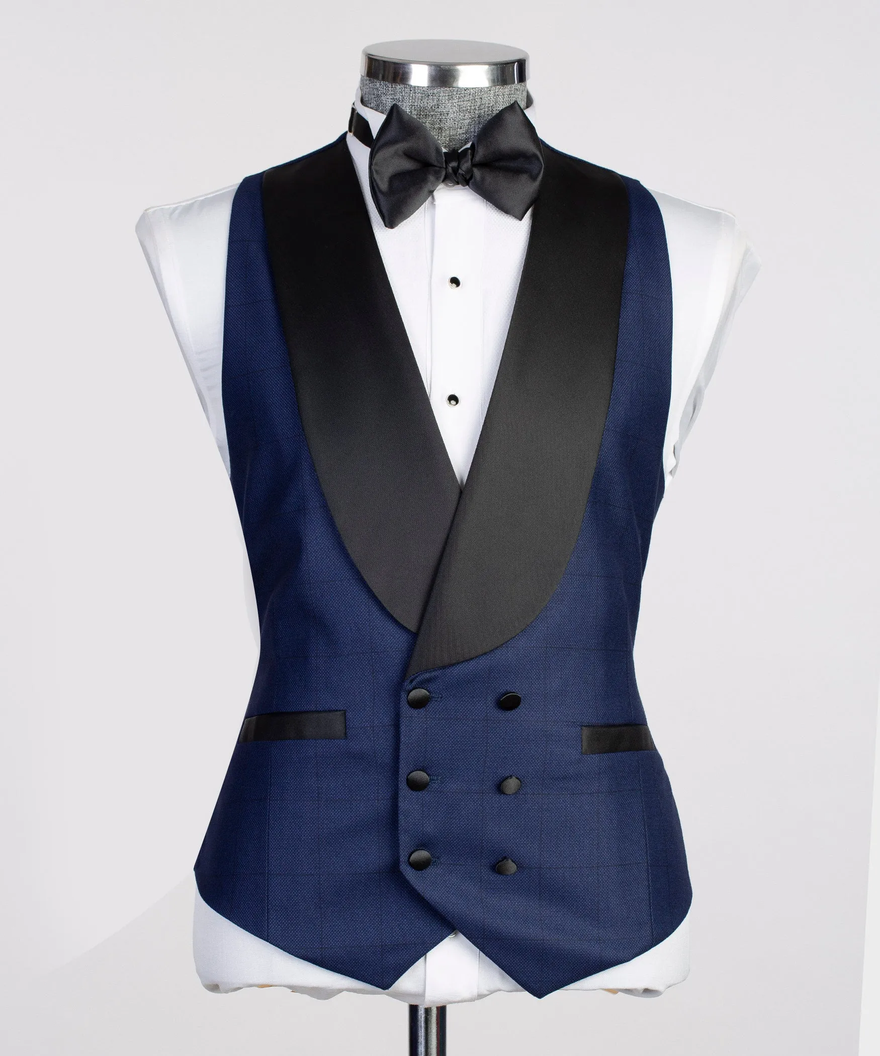 Navy Blue 3 Piece Tuxedo For Men