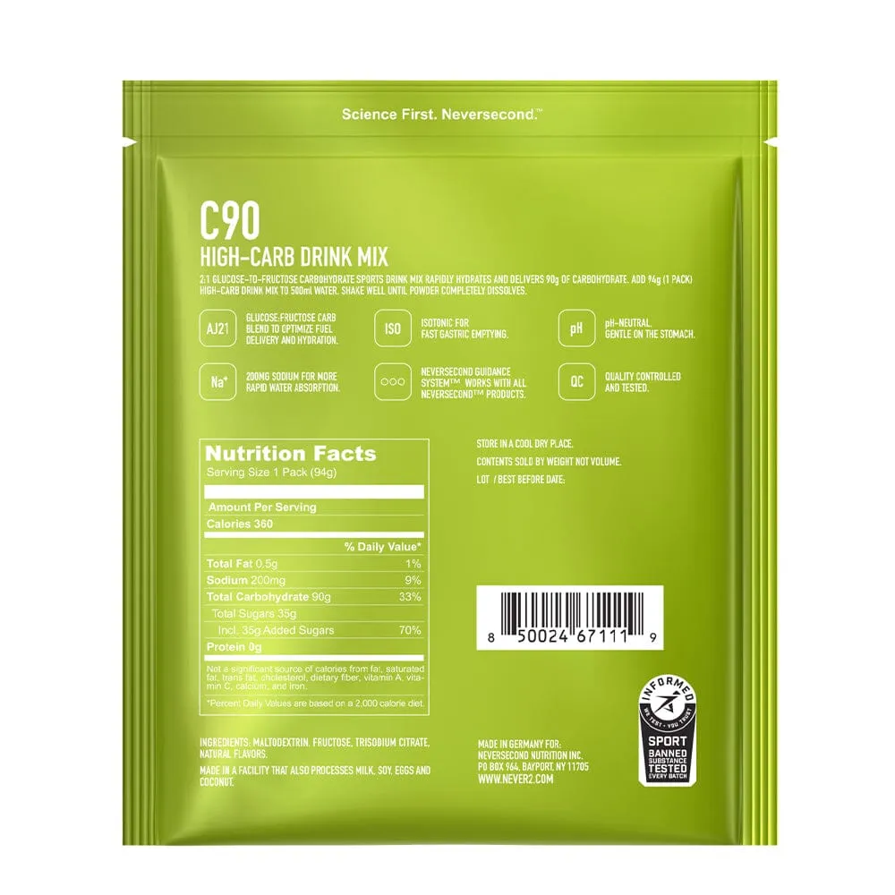 Neversecond C90 High Carb Drink Mix