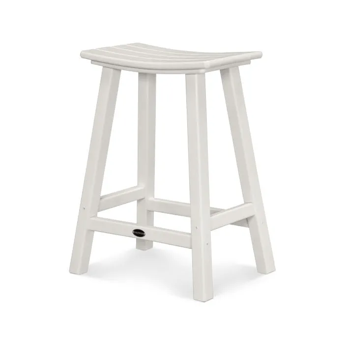 Polywood 24" Saddle Counter Stool