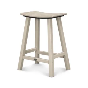 Polywood 24" Saddle Counter Stool