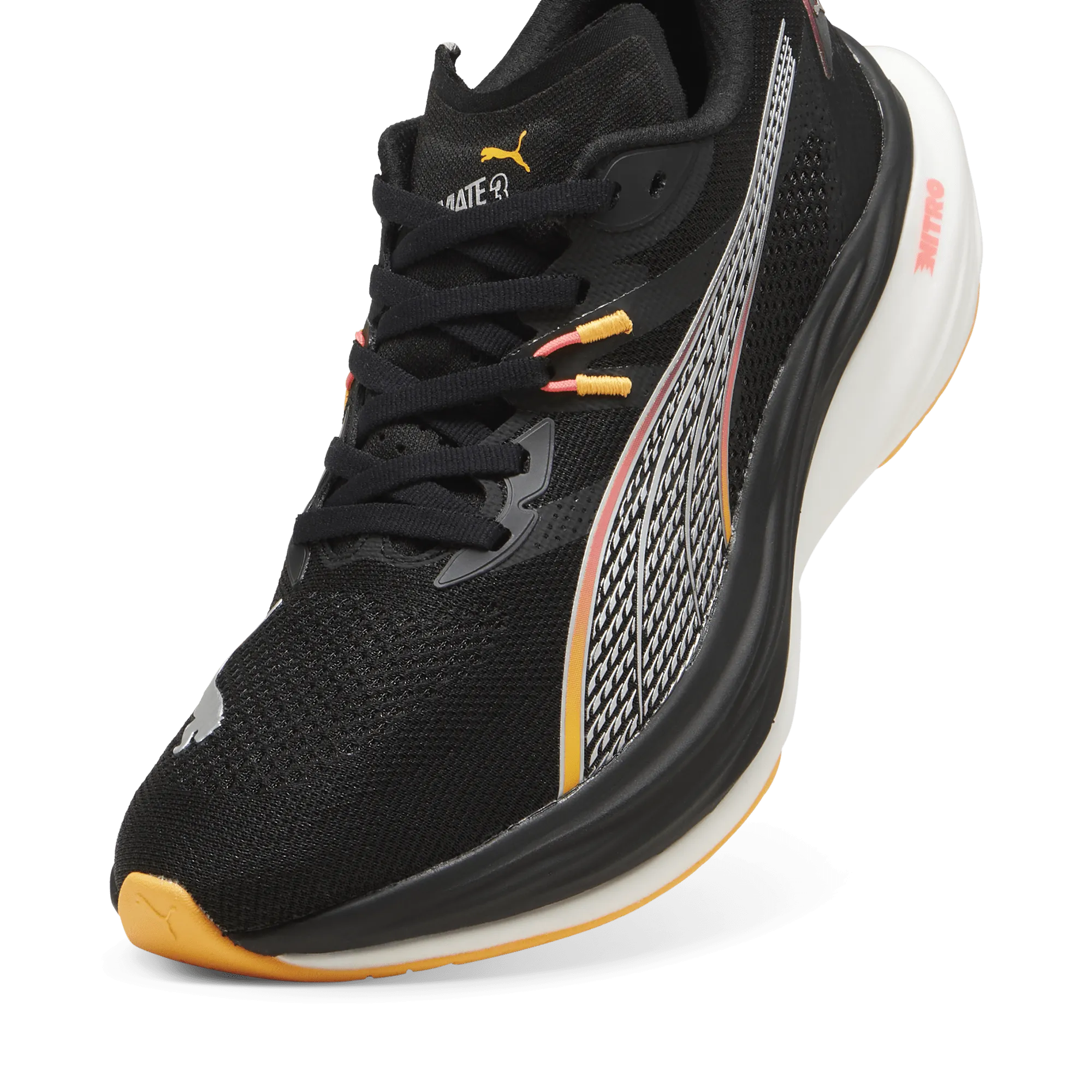 Puma Deviate Nitro 3 Men's Running Shoes AW24 Black/Sun Stream