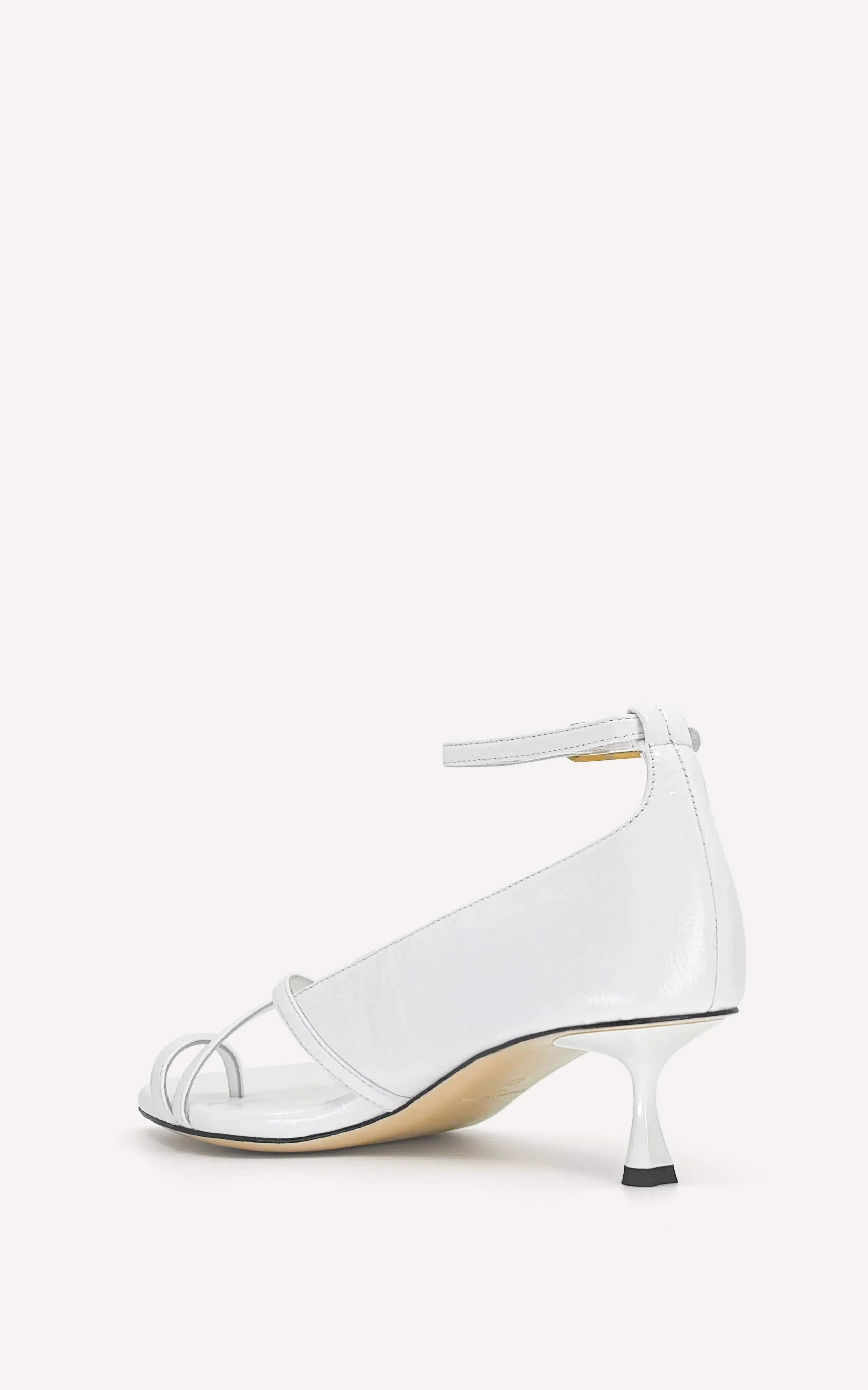 Sabrina 50 Sandal | White