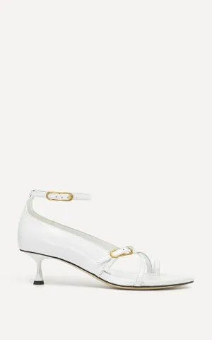 Sabrina 50 Sandal | White