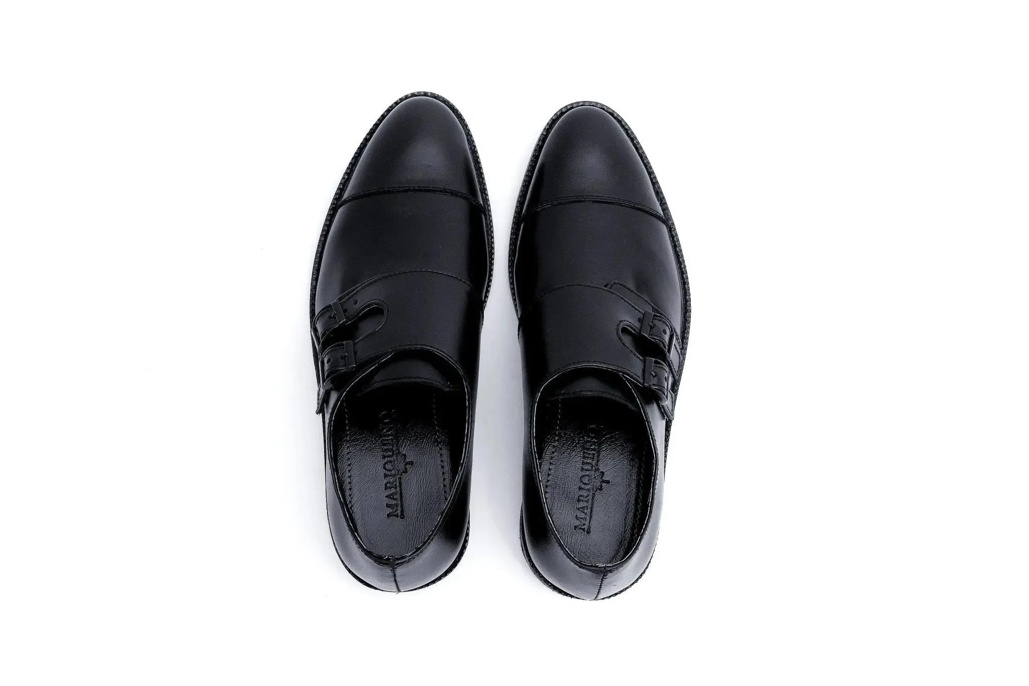 SANTIAGO Double Monkstrap Oxford - Black