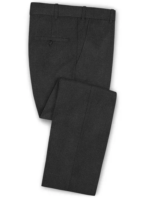 Scabal Worsted Charcoal Wool Suit