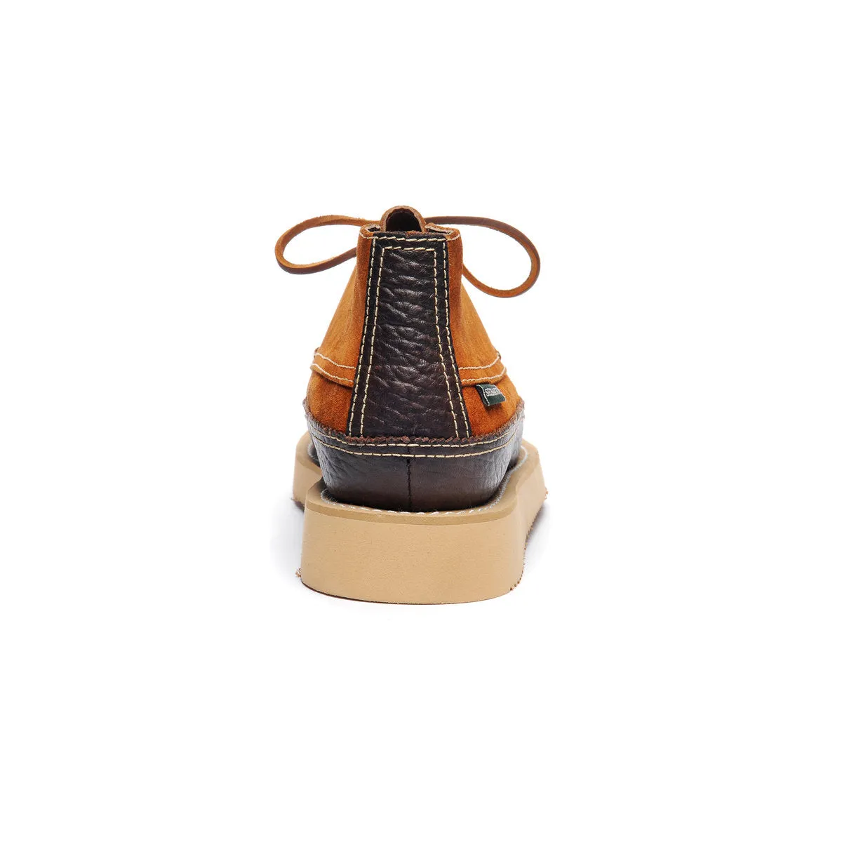 Sebago - Miwak Suede Canoe Moc Tumbled - Cognac/Dark Brown