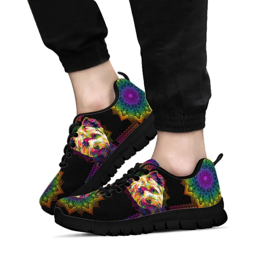 Shih Tzu Sneaker, Shih Tzu Dog Colorful Mandala Sneakers, Shih Tzu Shoes