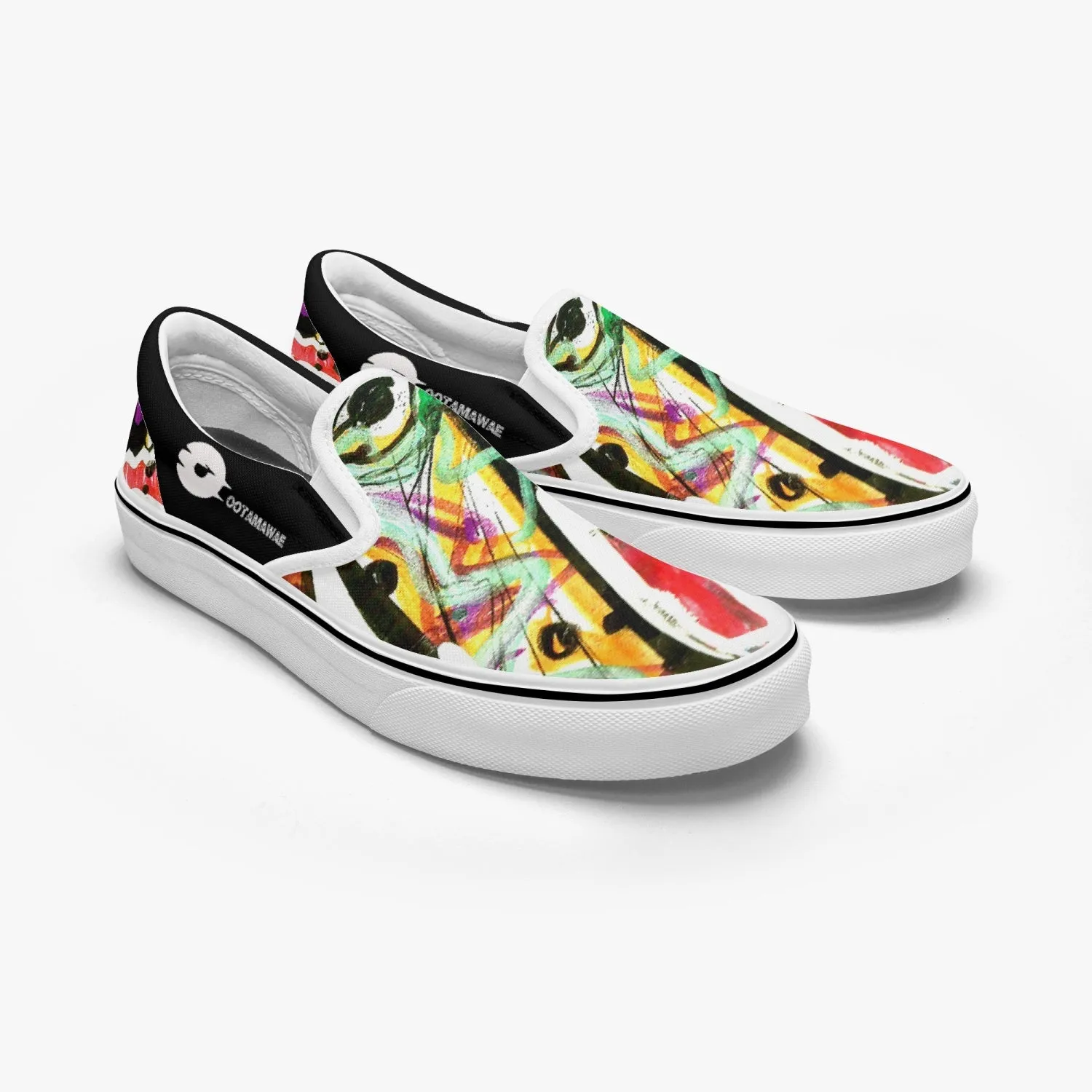 Slip-On Shoes Art in black