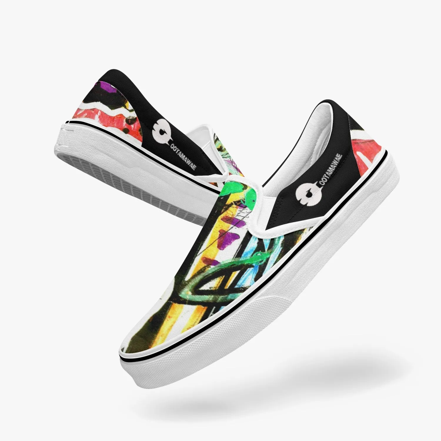 Slip-On Shoes Art in black