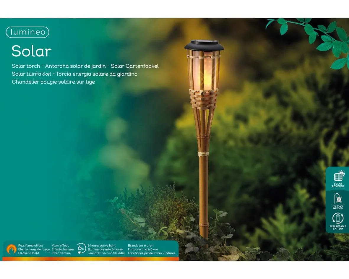 Solar Bamboo Flame Torch