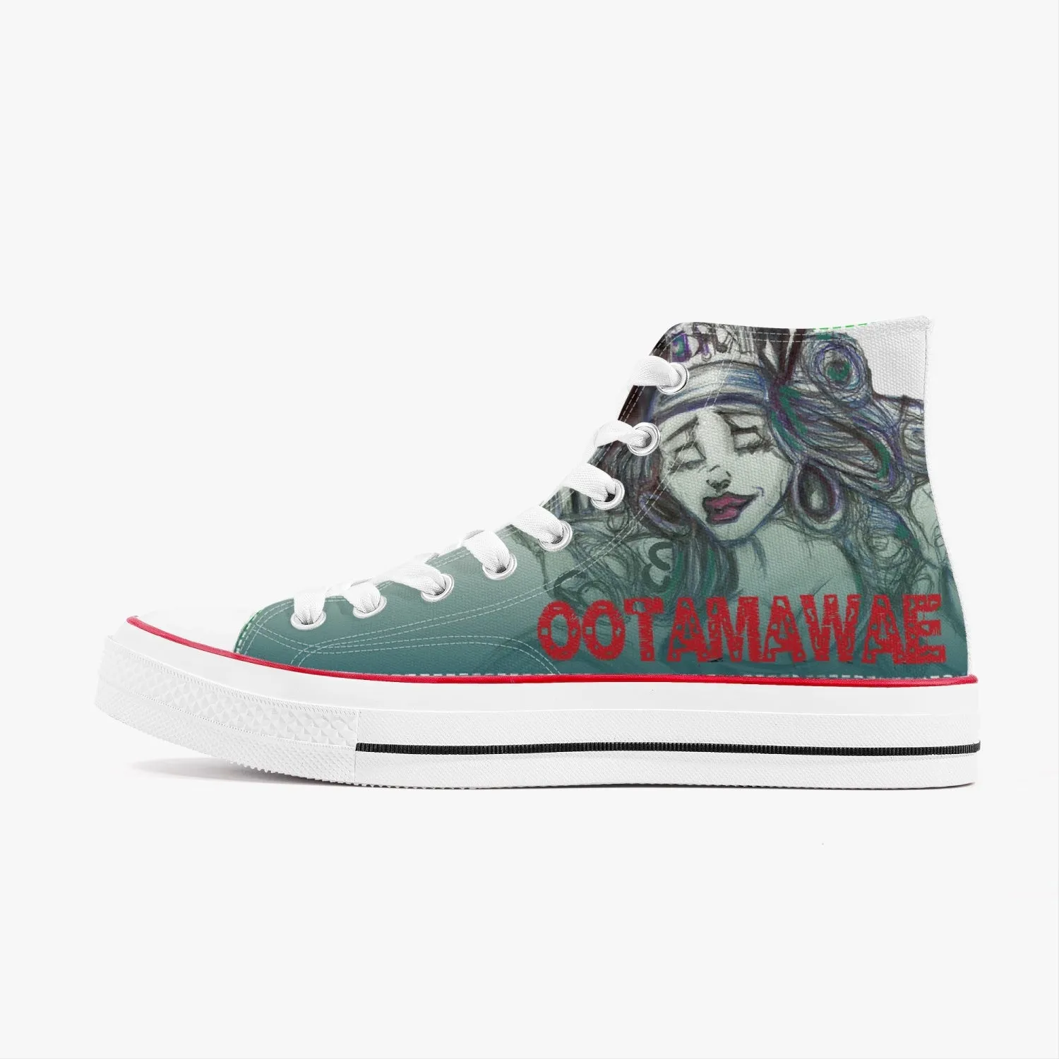 STL Girl High-Top Canvas Blue Shoes