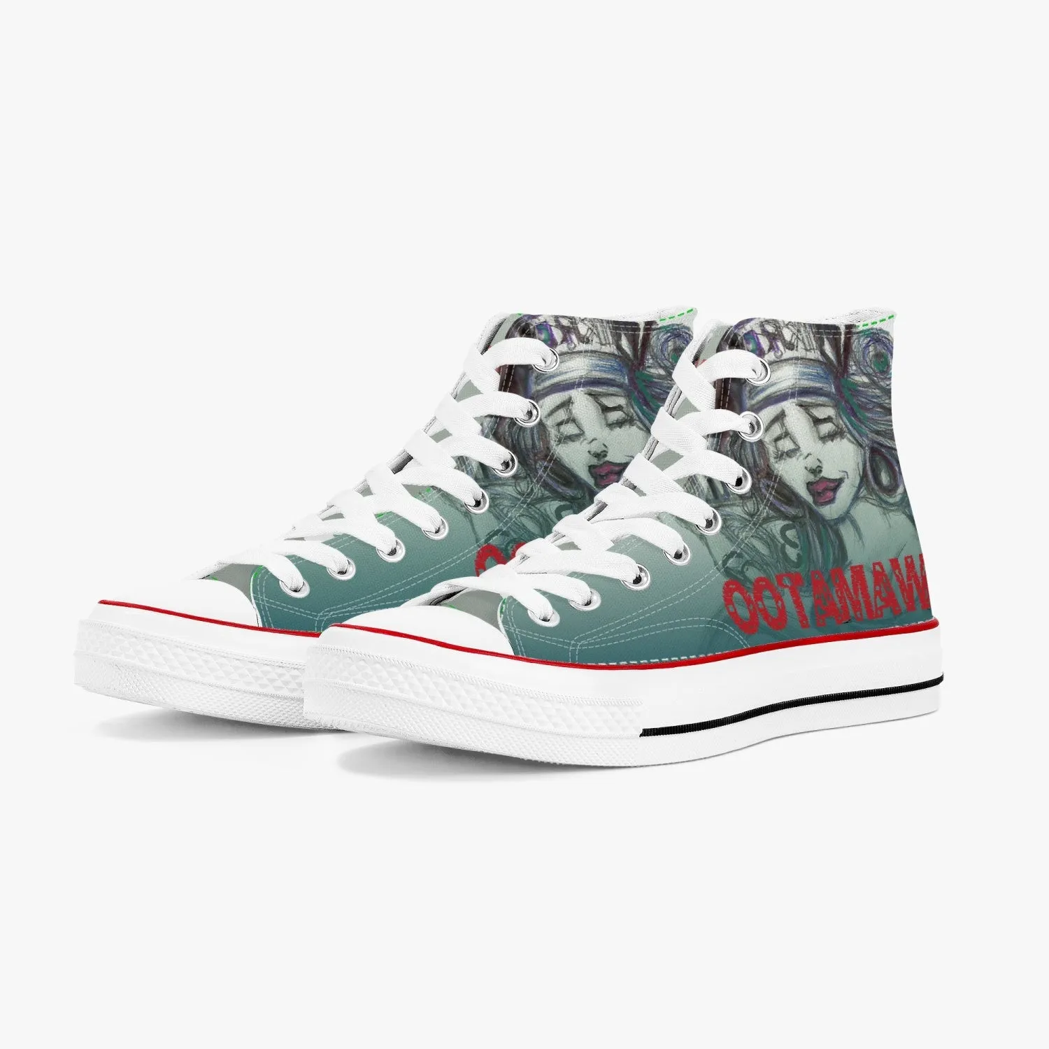 STL Girl High-Top Canvas Blue Shoes