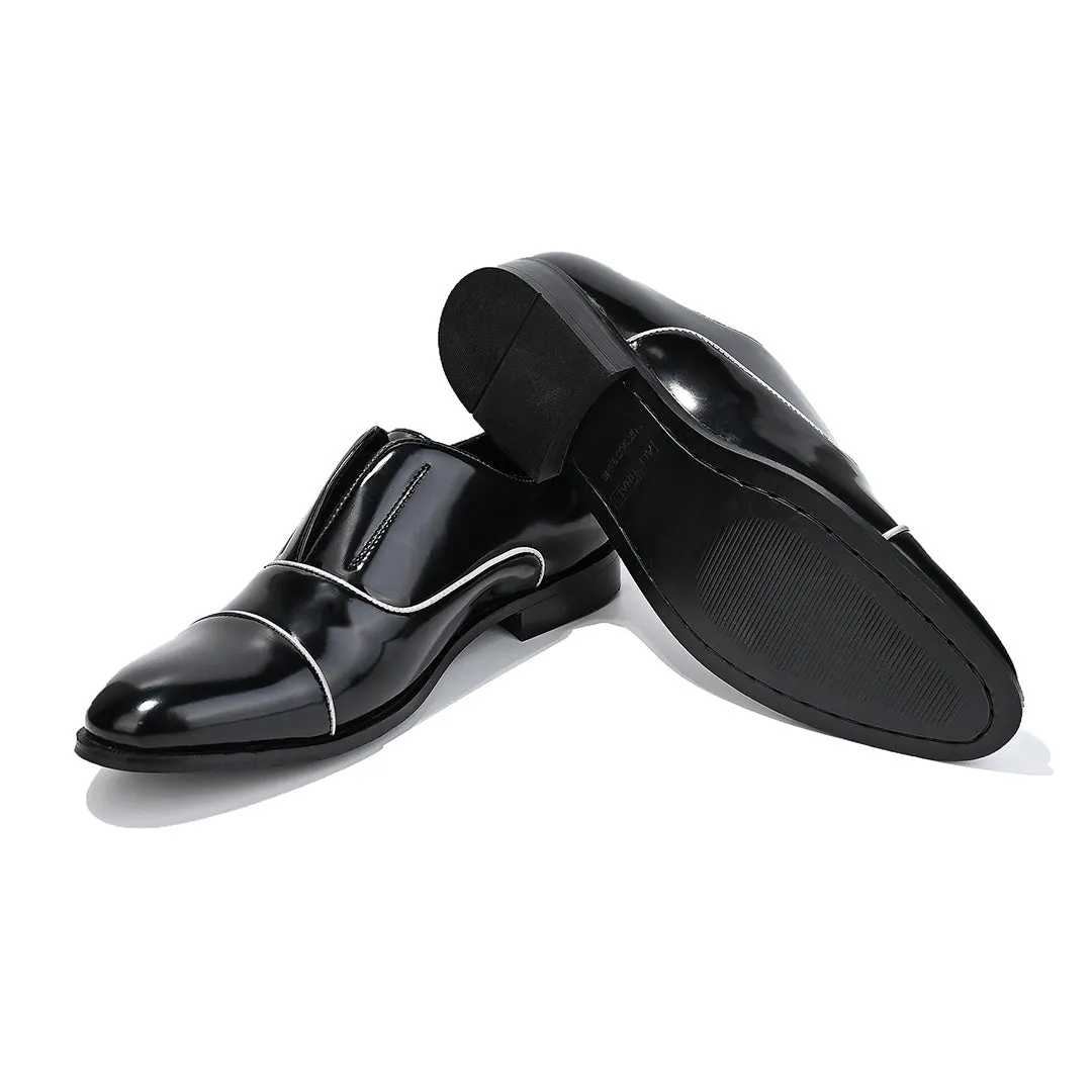 The Alternate BLACK PATENT SLIP-ONS