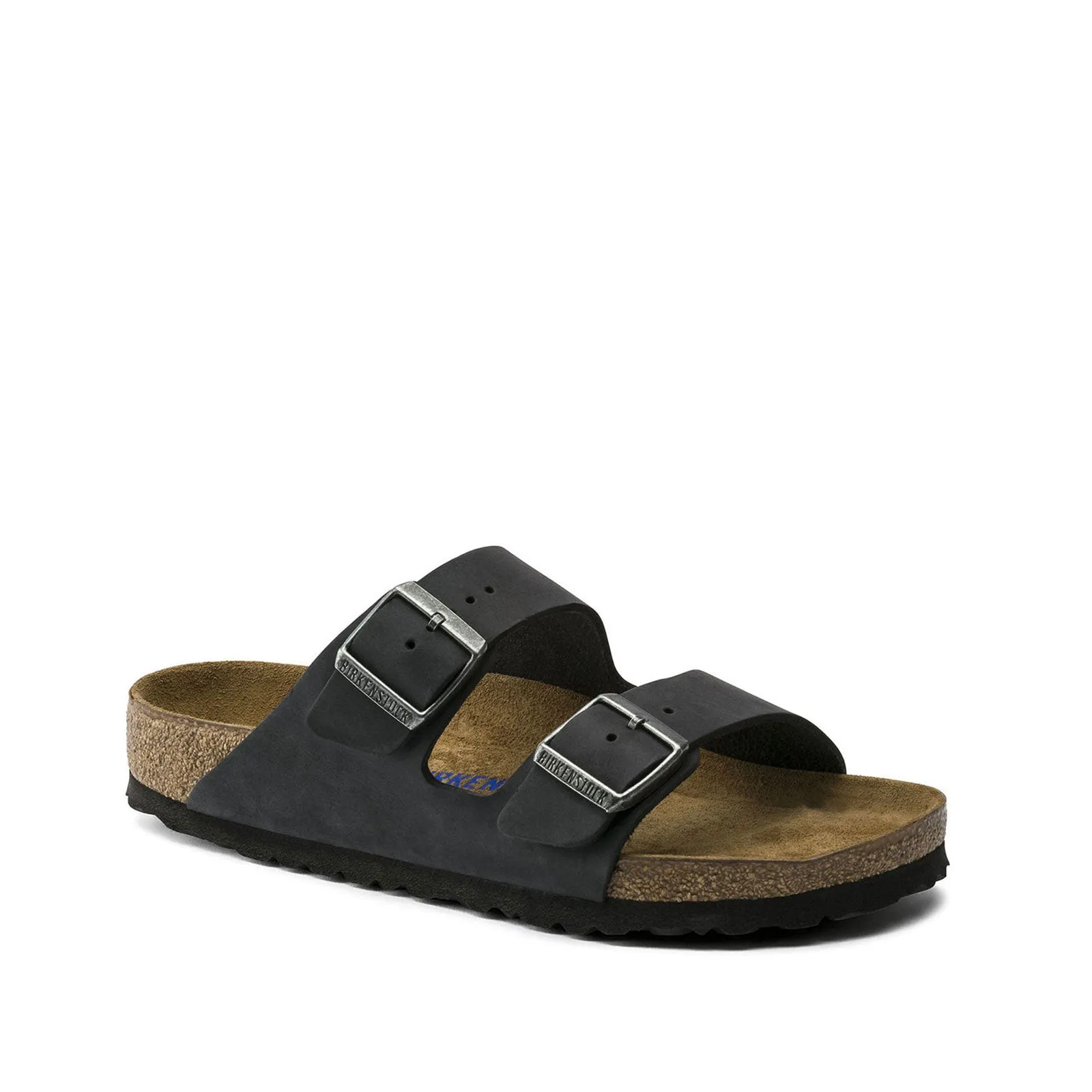 Unisex Shoes Birkenstock ARIZONA Soft Footbed Sandals 0752481 BLACK LEATHER