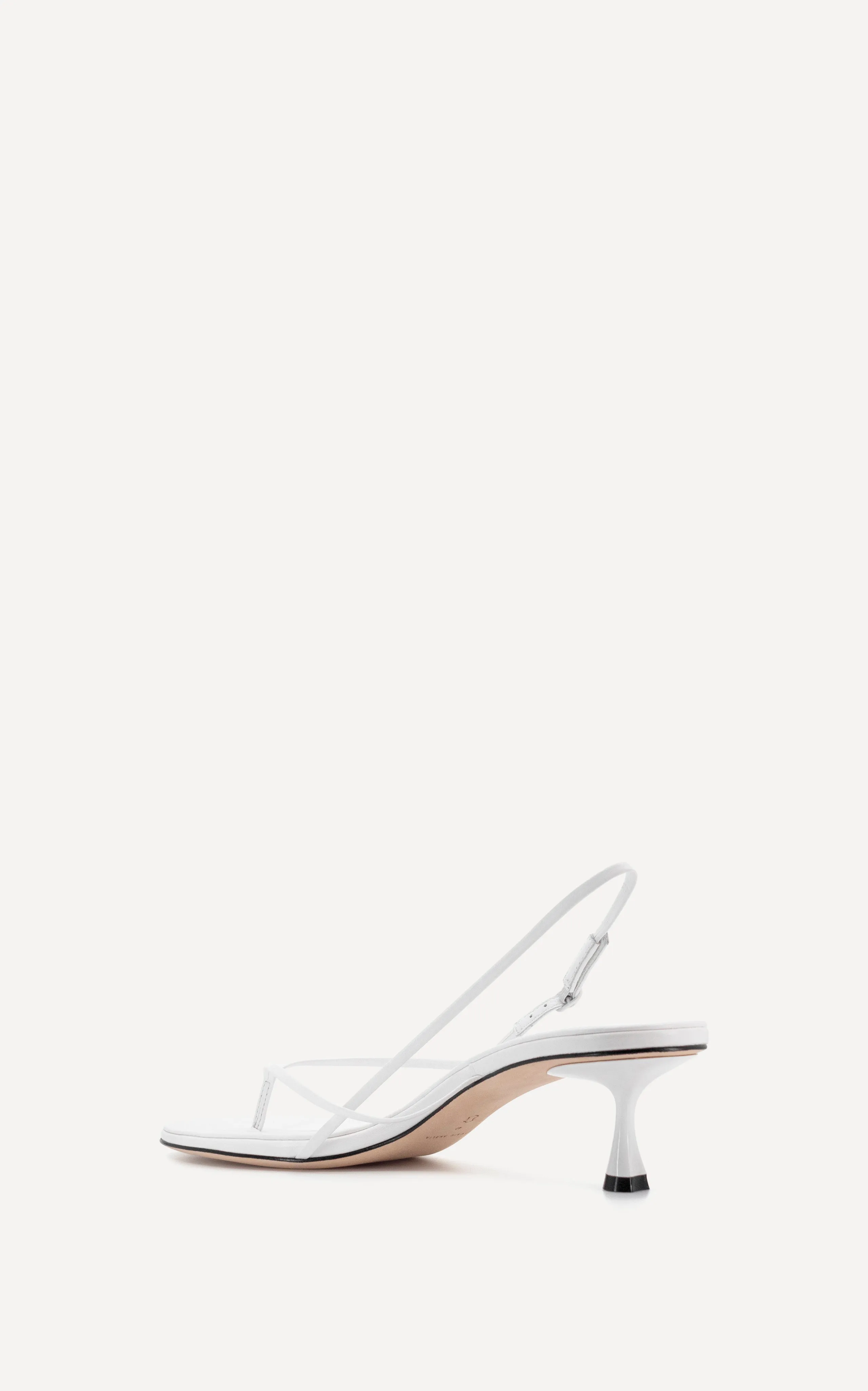 Wishbone 50 Heel | White