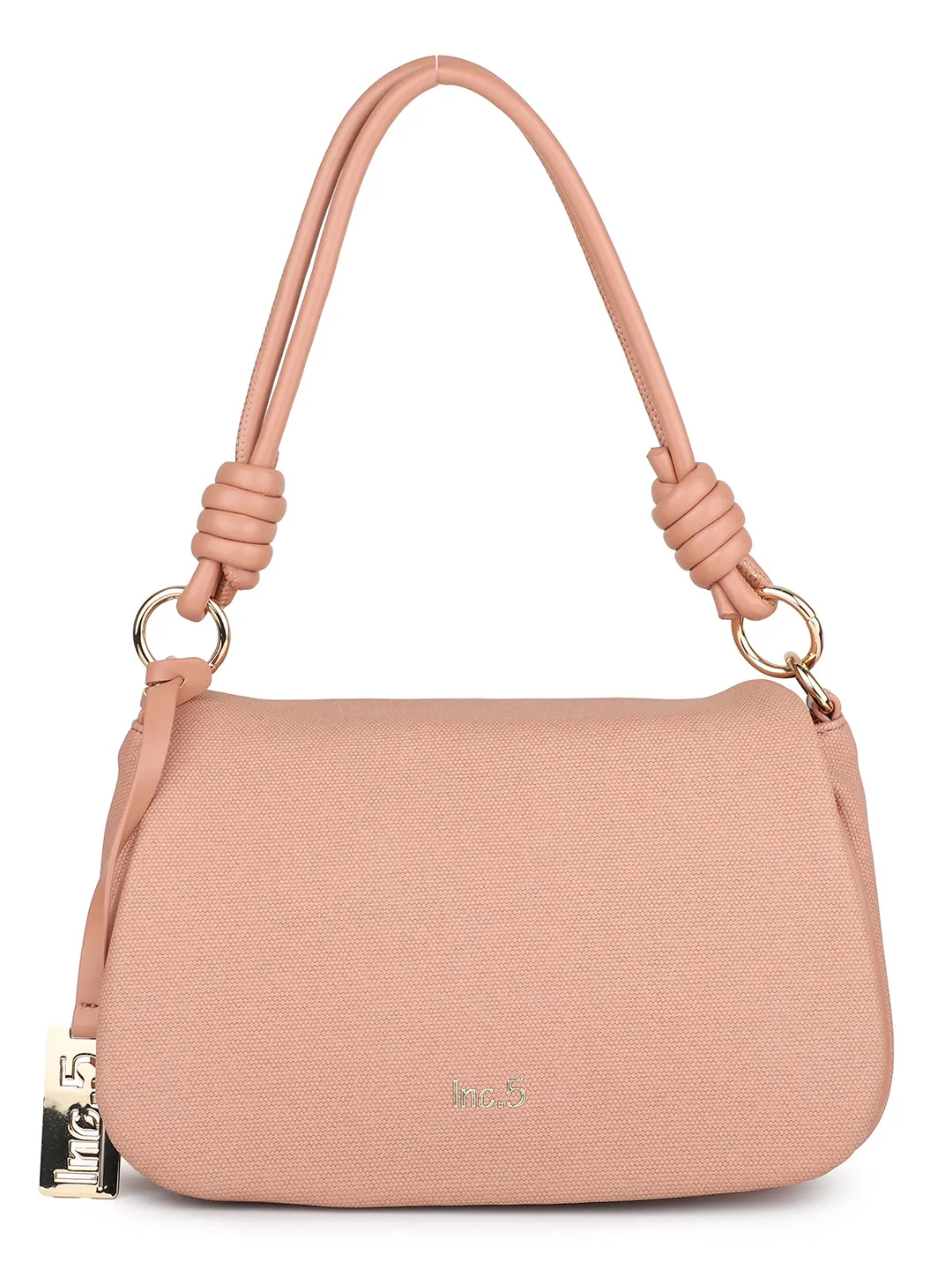 Women Peach Solid Shoulder Bag