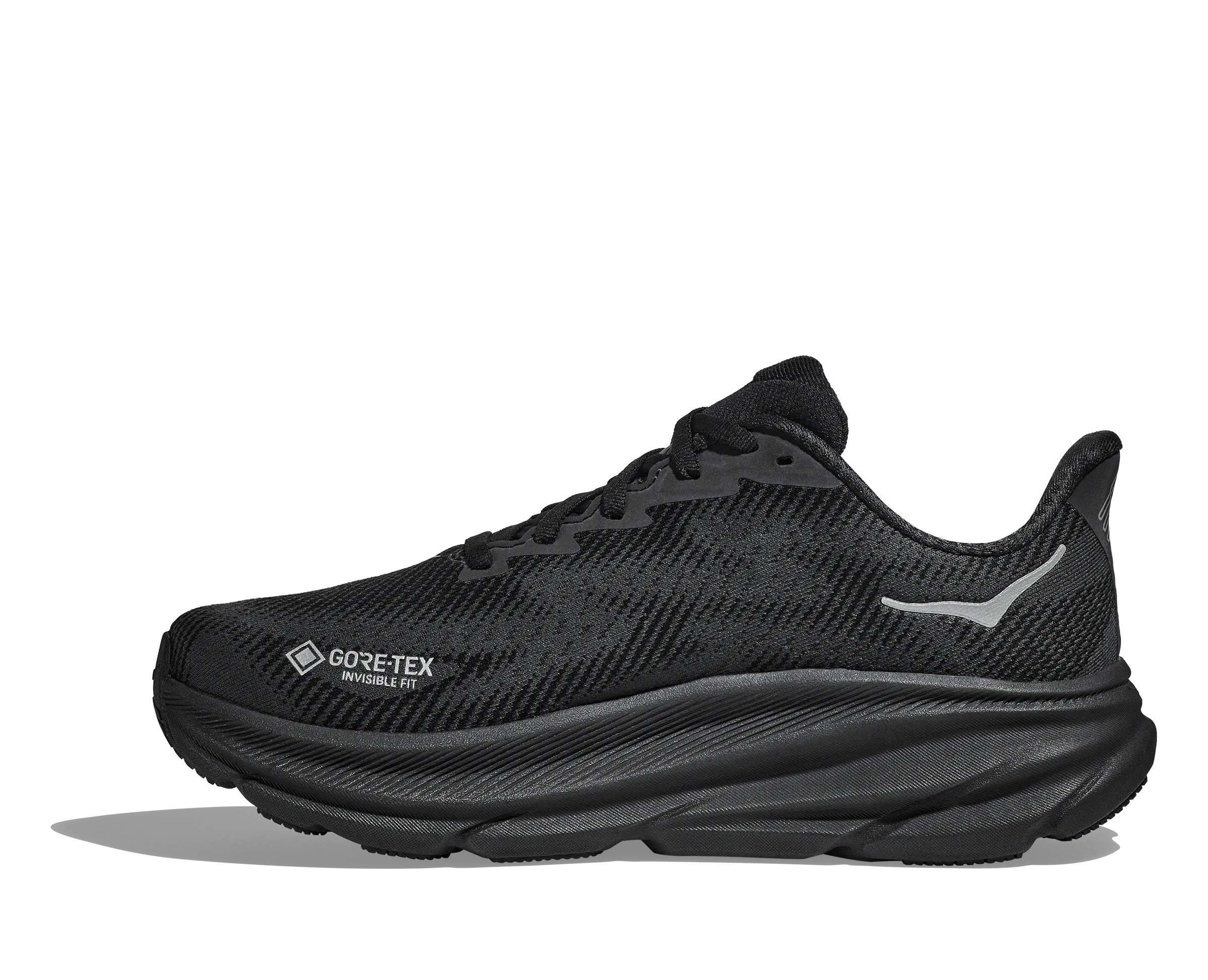 Women's Hoka Clifton 9 GTX Color: Black/Black