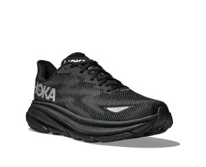 Women's Hoka Clifton 9 GTX Color: Black/Black