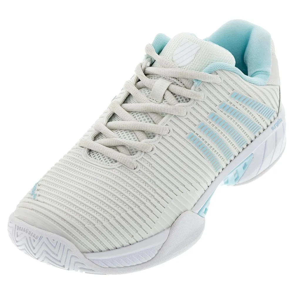 Women's Hypercourt Express 2 White and Blue Glow