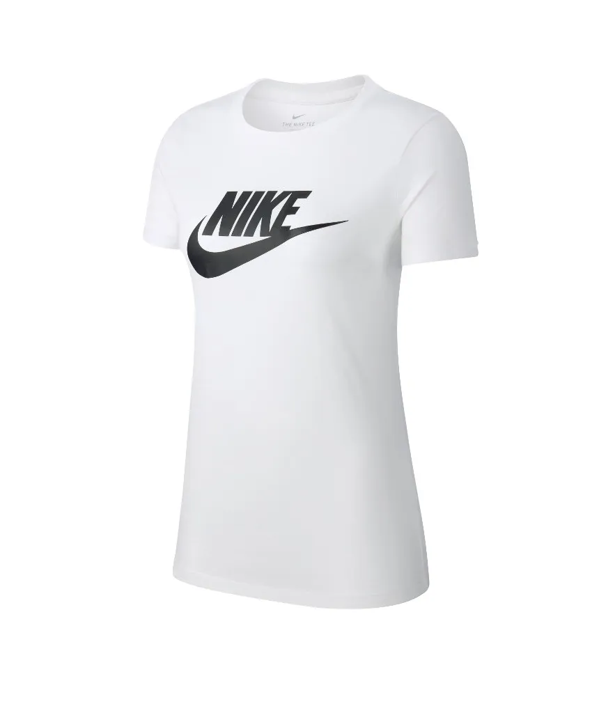 Womens Nike Essential Sportswear T-Shirt White/Black Everyday Tee