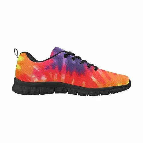 Womens Sneakers, Orange Tie-dye  Running Shoes